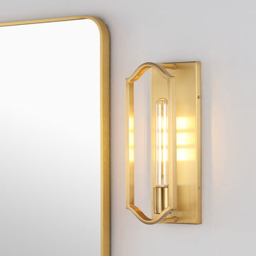 Chloe 4.75" Modern Bohemian Iron LED Sconce - JONATHAN Y